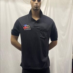 Don Prudhomme Snake Skoal Bandit Racing Men's Black Polo Shirt